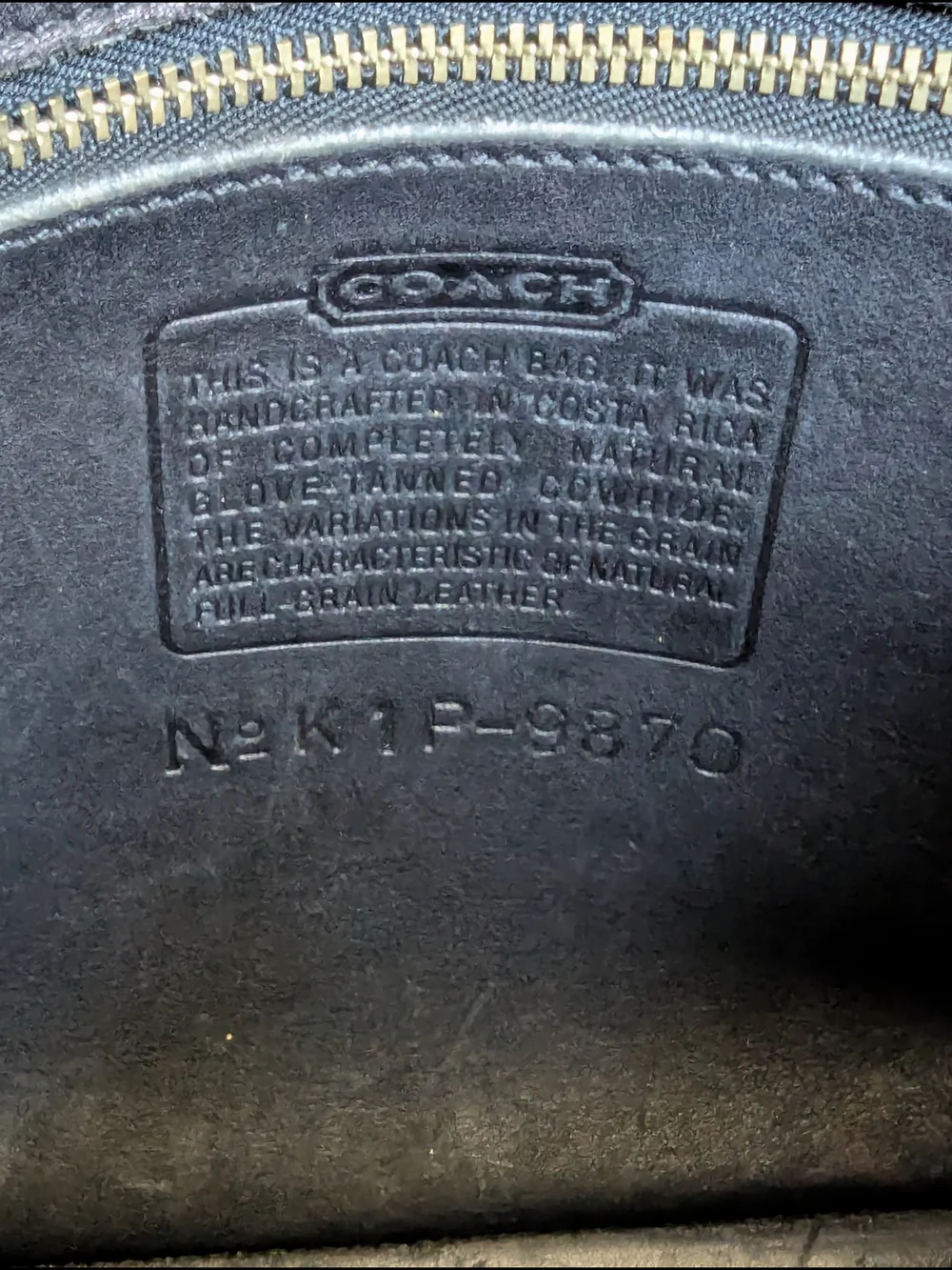 vintage Coach CourtBag (Style #9870). First